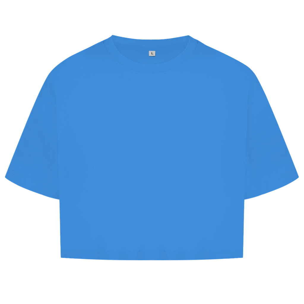 Chrome Butterfly – Oversize Crop Top Damen