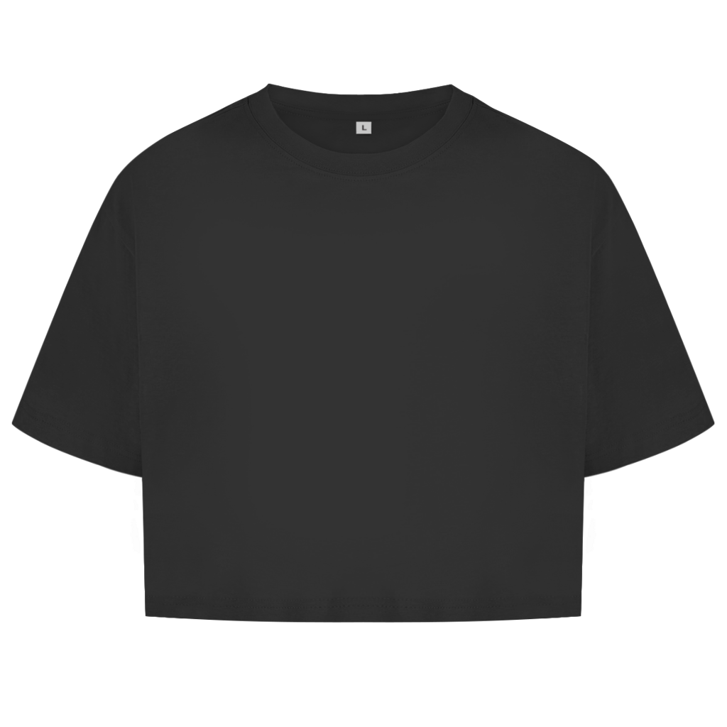 Chrome Butterfly – Oversize Crop Top Damen