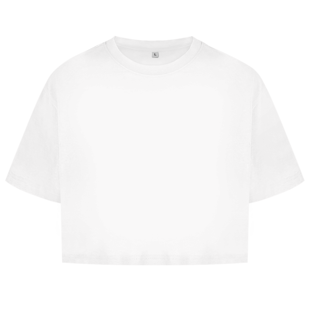 Chrome Butterfly – Oversize Crop Top Damen