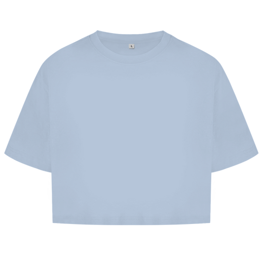 Chrome Butterfly – Oversize Crop Top Damen