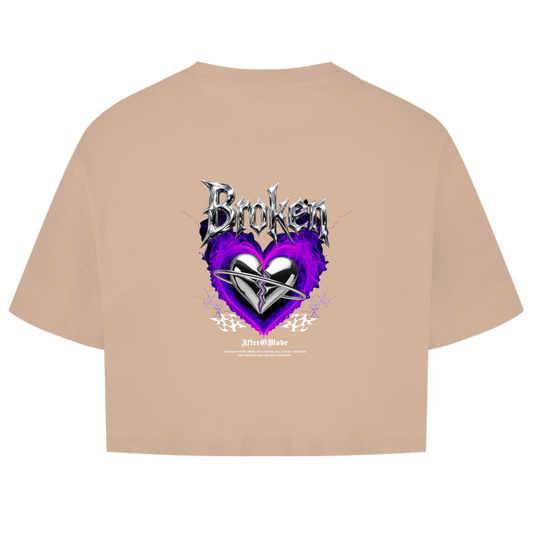 Broken Heart – Oversize Crop Top Damen