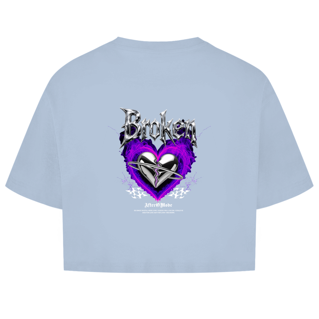 Broken Heart – Oversize Crop Top Damen